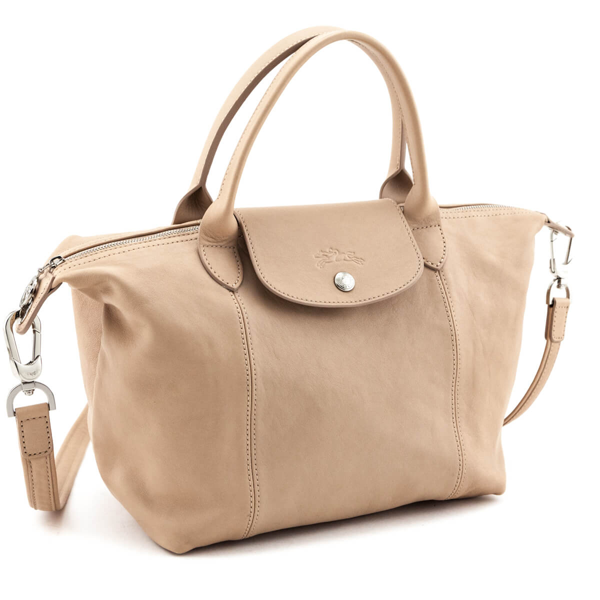 Longchamp Beige Calfskin Le Pliage Cuir Small Top Handle - Replica Handbag 
 - Replica Handbags 
Best Quality
 Designer Handbags 
Preloved Fashions