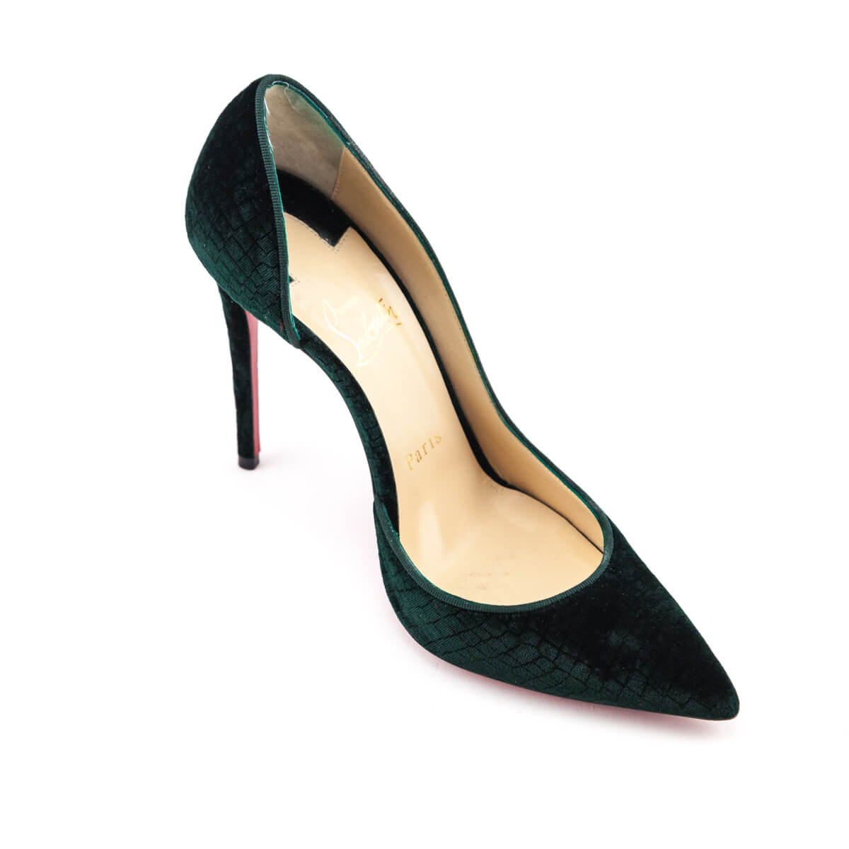 Christian Louboutin Green Velvet Snakeskin Print D
Orsay Pumps Size US 7 | EU 37 - Replica Handbag 
 - Replica Handbags 
Best Quality
 Designer Handbags 
Preloved Fashions