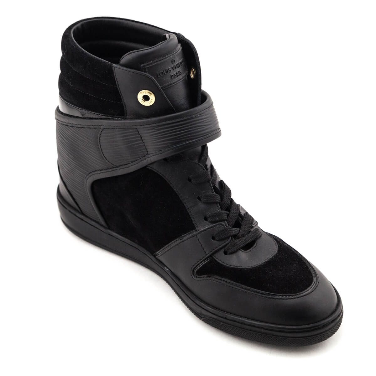 Louis Vuitton Black Suede High Top Wedge Sneakers Size US 11 | EU 41 - Replica Handbag 
 - Replica Handbags 
Best Quality
 Designer Handbags 
Preloved Fashions