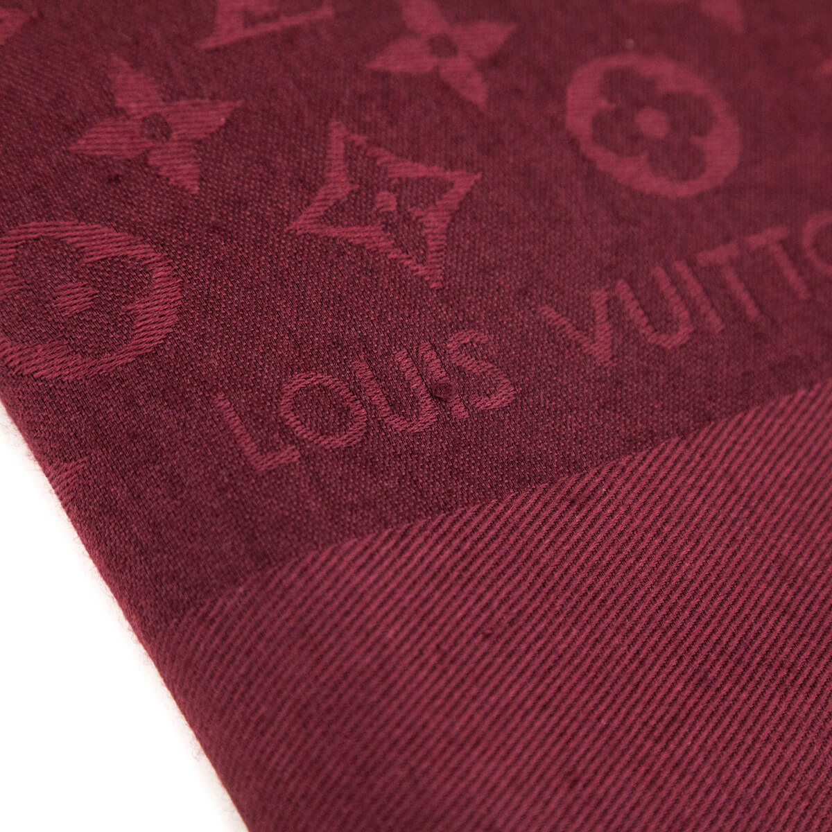 Louis Vuitton Burgundy Silk 
Wool Monogram Classic Shawl - Replica Handbag 
 - Replica Handbags 
Best Quality
 Designer Handbags 
Preloved Fashions