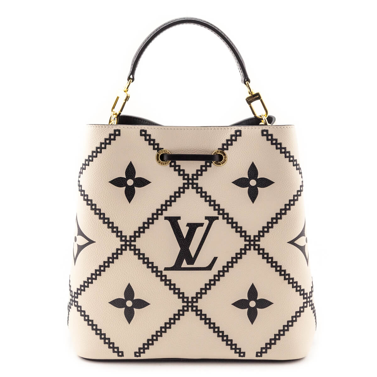 Louis Vuitton Cream 
Black Empreinte Monogram Giant Broderies NeoNoe MM - Replica Handbag 
 - Replica Handbags 
Best Quality
 Designer Handbags 
Preloved Fashions