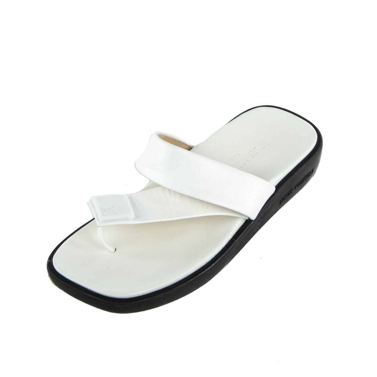 Louis Vuitton White Leather Slide Sandals Size US 7.5 | EU 37.5 - Replica Handbag 
 - Replica Handbags 
Best Quality
 Designer Handbags 
Preloved Fashions