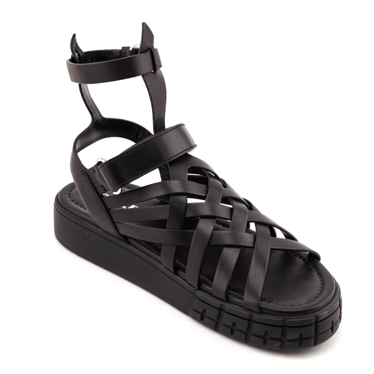 Prada Black Braided Leather Gladiator Sandals Size US 9 | IT 39 - Replica Handbag 
 - Replica Handbags 
Best Quality
 Designer Handbags 
Preloved Fashions