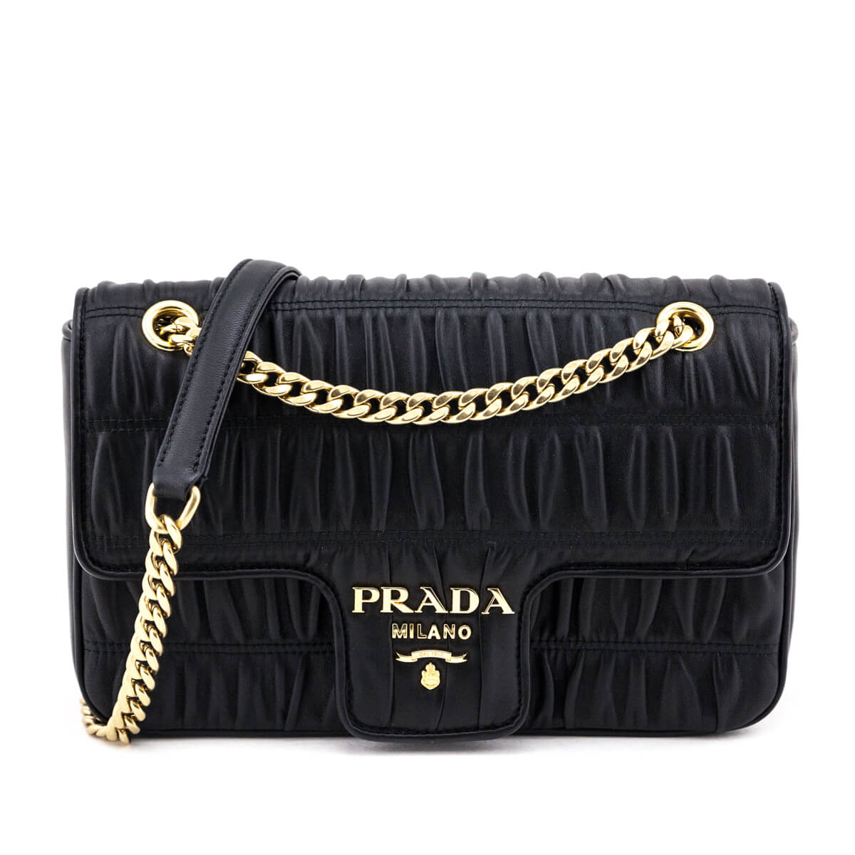 Prada Black Nappa Gaufre Chain Flap Bag - Replica Handbag 
 - Replica Handbags 
Best Quality
 Designer Handbags 
Preloved Fashions