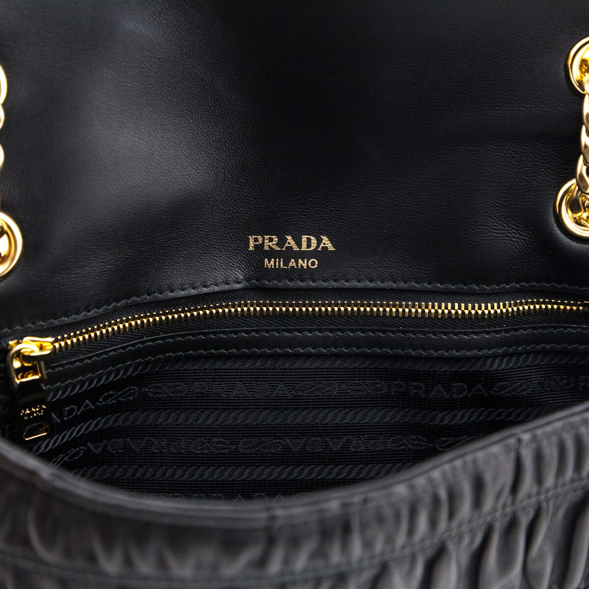 Prada Black Nappa Gaufre Chain Flap Bag - Replica Handbag 
 - Replica Handbags 
Best Quality
 Designer Handbags 
Preloved Fashions