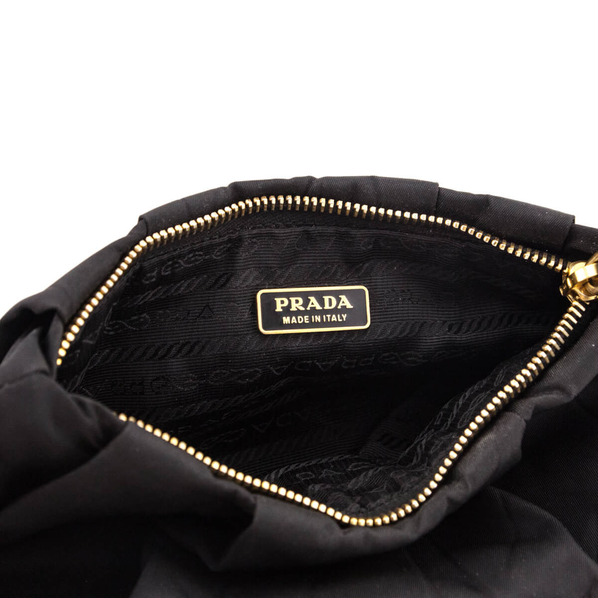 Prada Black Pleated Tessuto Wristlet - Replica Handbag 
 - Replica Handbags 
Best Quality
 Designer Handbags 
Preloved Fashions