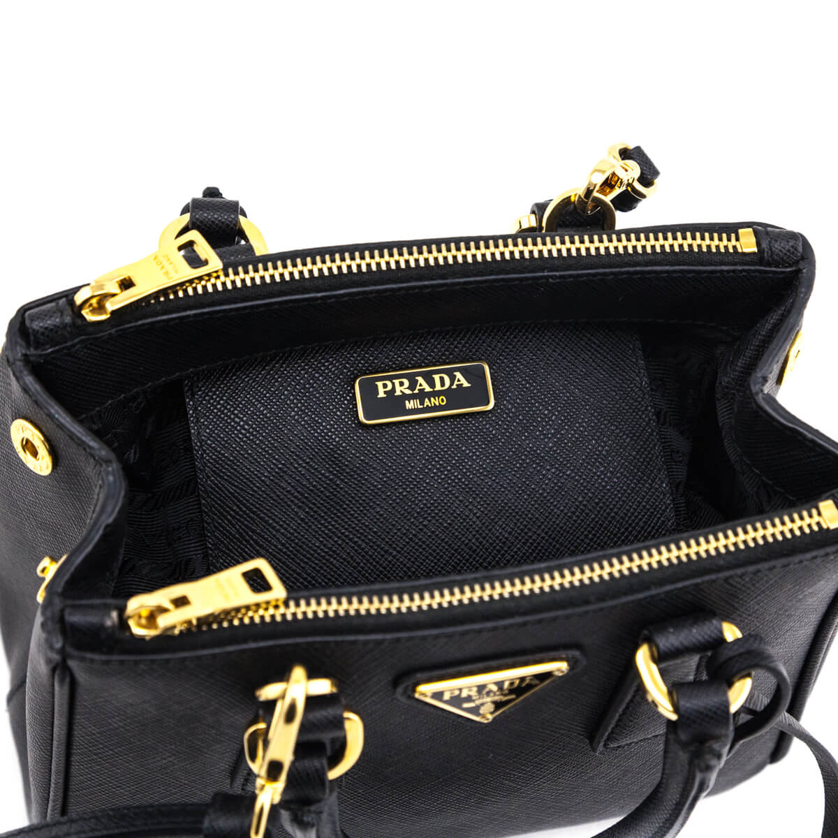 Prada Black Saffiano Lux Mini Galleria Double Zip Tote - Replica Handbag 
 - Replica Handbags 
Best Quality
 Designer Handbags 
Preloved Fashions