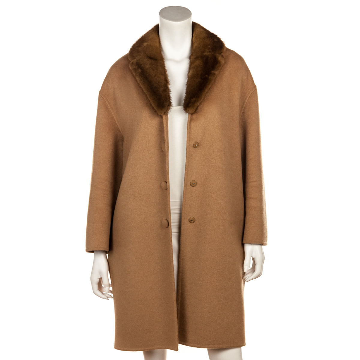 Prada Camel Wool Coat With Mink Collar Size US 8 | IT 44 - Replica Handbag 
 - Replica Handbags 
Best Quality
 Designer Handbags 
Preloved Fashions