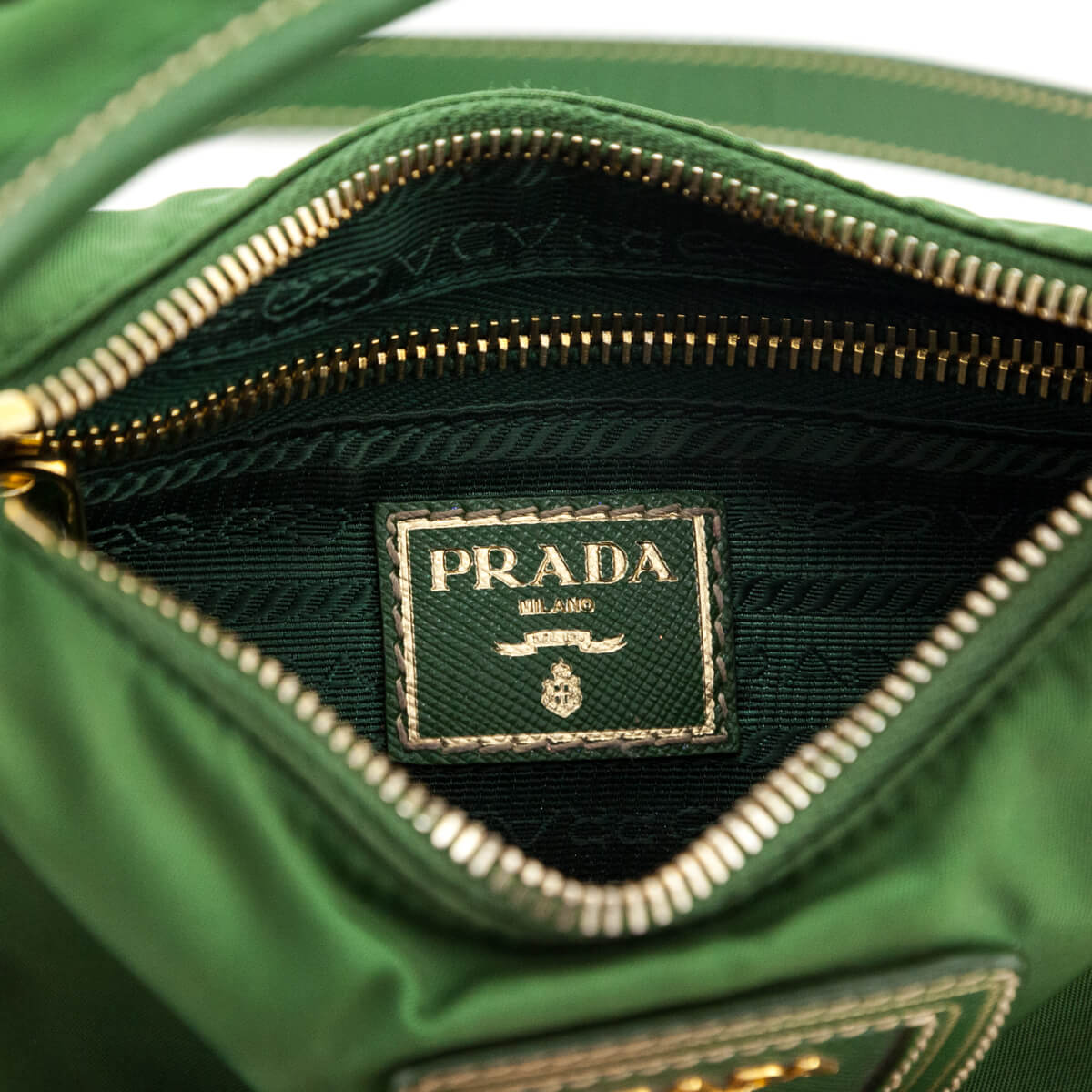 Prada Green Tessuto and Saffiano Mini Crossbody - Replica Handbag 
 - Replica Handbags 
Best Quality
 Designer Handbags 
Preloved Fashions