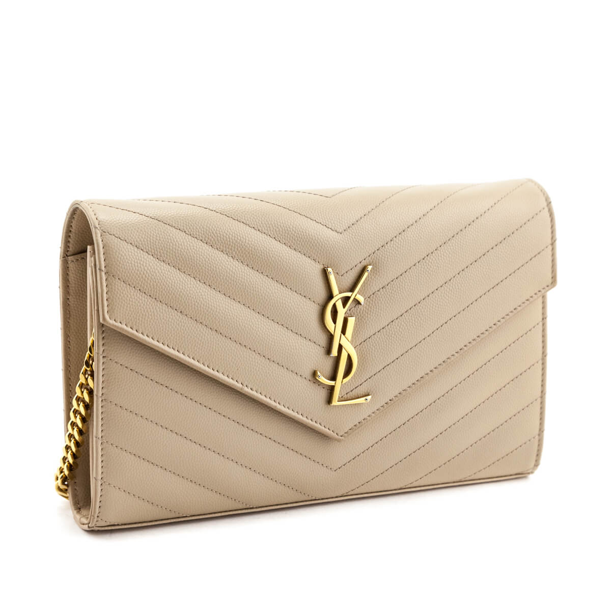 Saint Laurent Beige Grain De Poudre Matelasse Chevron Monogram Chain Wallet - Replica Handbag 
 - Replica Handbags 
Best Quality
 Designer Handbags 
Preloved Fashions