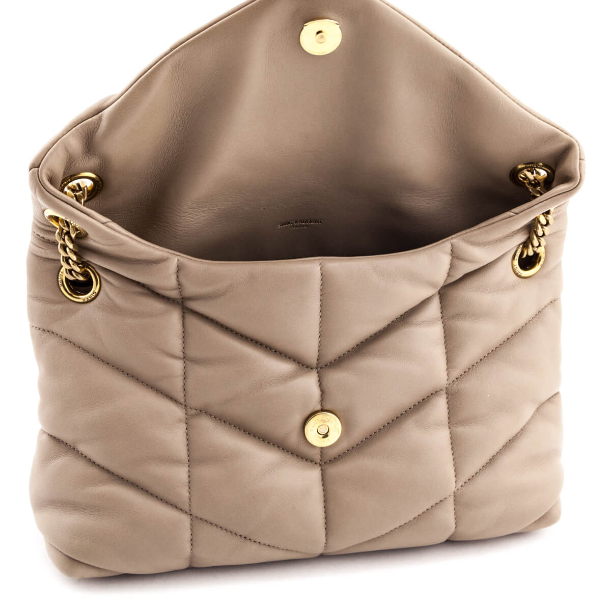 Saint Laurent Beige Lambskin Quilted Small Loulou Puffer Satchel - Replica Handbag 
 - Replica Handbags 
Best Quality
 Designer Handbags 
Preloved Fashions