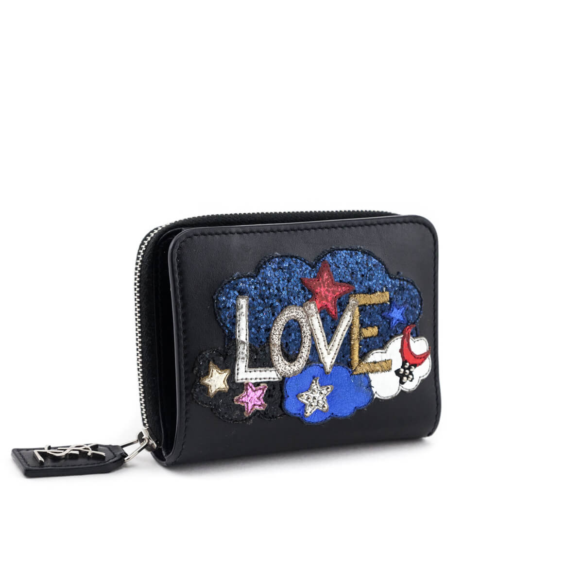 Saint Laurent Black Calfskin Love Patch Zipped Compact Wallet - Replica Handbag 
 - Replica Handbags 
Best Quality
 Designer Handbags 
Preloved Fashions