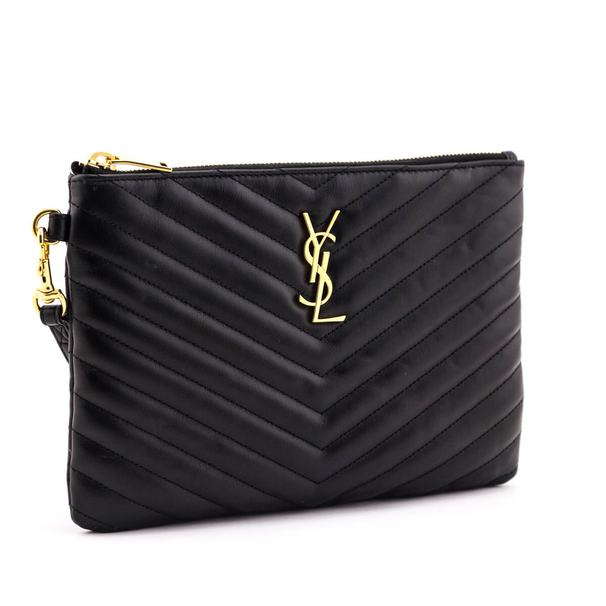 Saint Laurent Black Calfskin Matelasse Cassandre Monogram A5 Pouch - Replica Handbag 
 - Replica Handbags 
Best Quality
 Designer Handbags 
Preloved Fashions