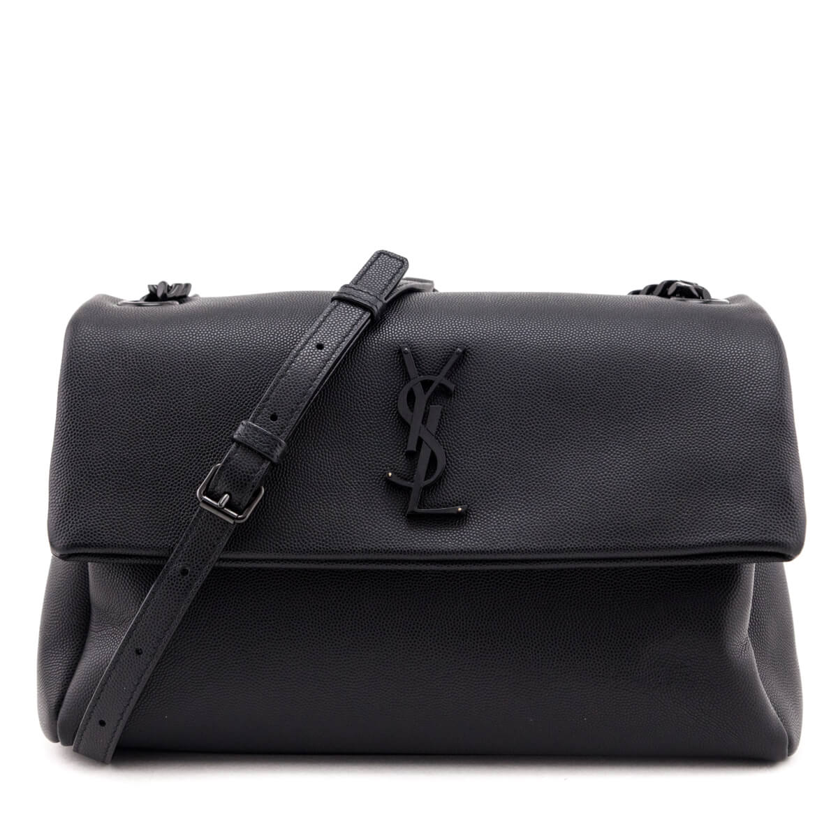 Saint Laurent Black Grain De Poudre Medium West Hollywood Monogram Fold-Over Bag - Replica Handbag 
 - Replica Handbags 
Best Quality
 Designer Handbags 
Preloved Fashions