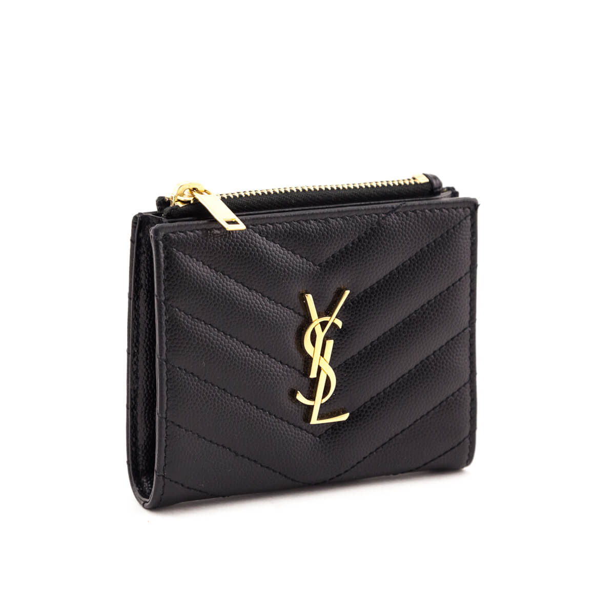 Saint Laurent Black Grain De Poudre Matelasse Chevron Cassandre Bi-Fold Wallet - Replica Handbag 
 - Replica Handbags 
Best Quality
 Designer Handbags 
Preloved Fashions