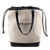 Saint Laurent Ivory Canvas 
Black Calfskin Teddy Drawstring Shopping Tote - Replica Handbag 
 - Replica Handbags 
Best Quality
 Designer Handbags 
Preloved Fashions