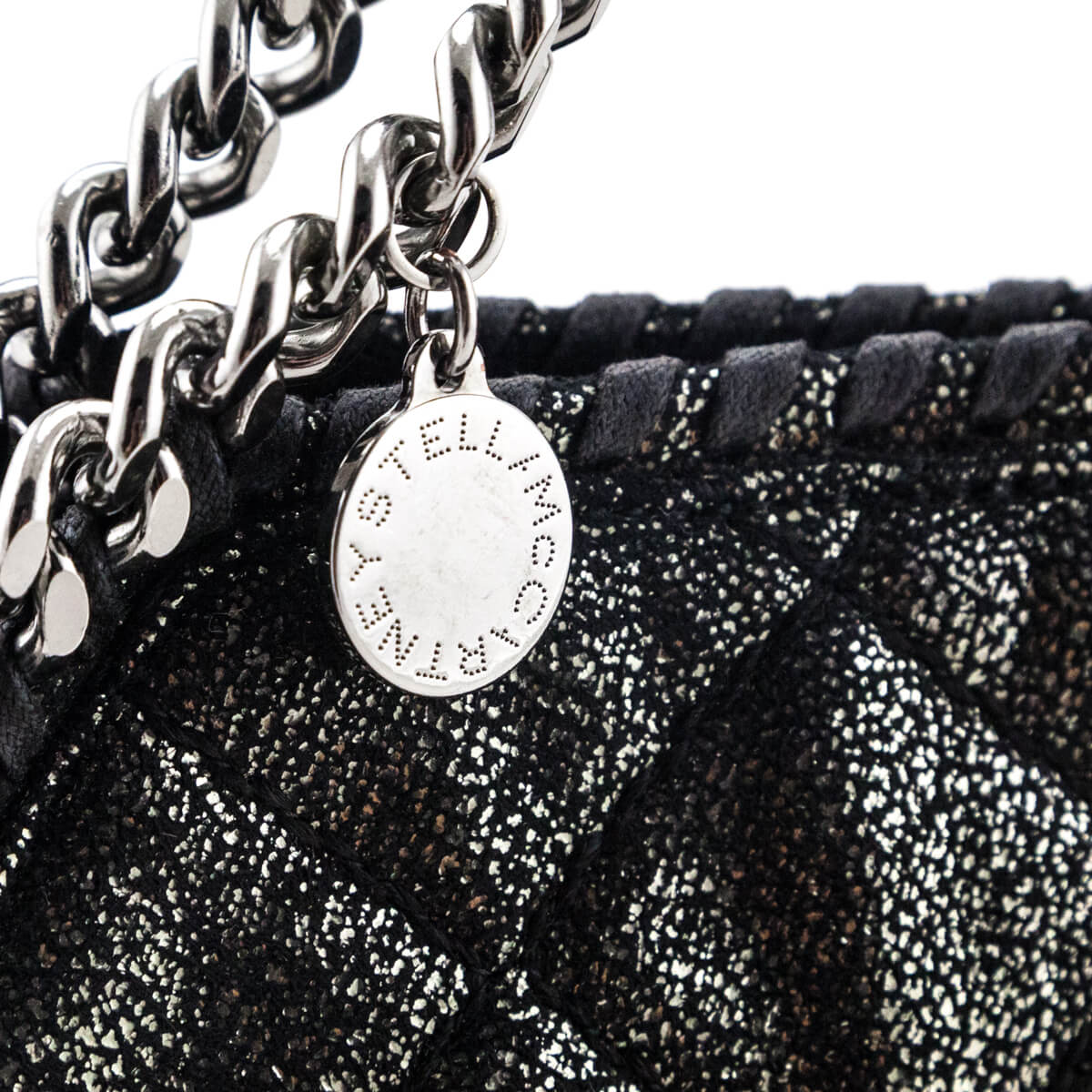 Stella McCartney Black Metallic Quilted Shaggy Deer Mini Falabella Bag - Replica Handbag 
 - Replica Handbags 
Best Quality
 Designer Handbags 
Preloved Fashions