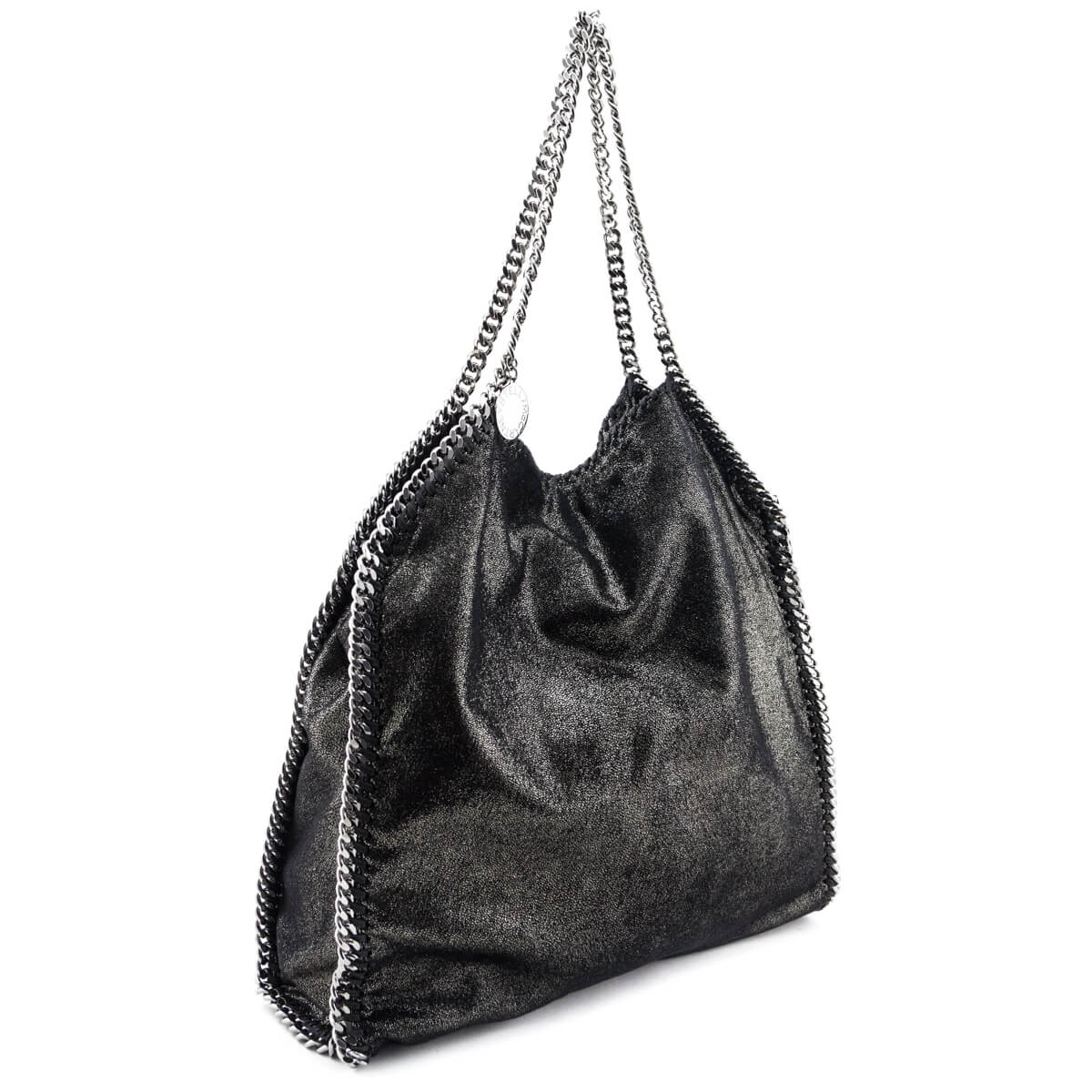 Stella McCartney Black 
Silver Metallic Shaggy Deer Large Falabella Tote Bag - Replica Handbag 
 - Replica Handbags 
Best Quality
 Designer Handbags 
Preloved Fashions