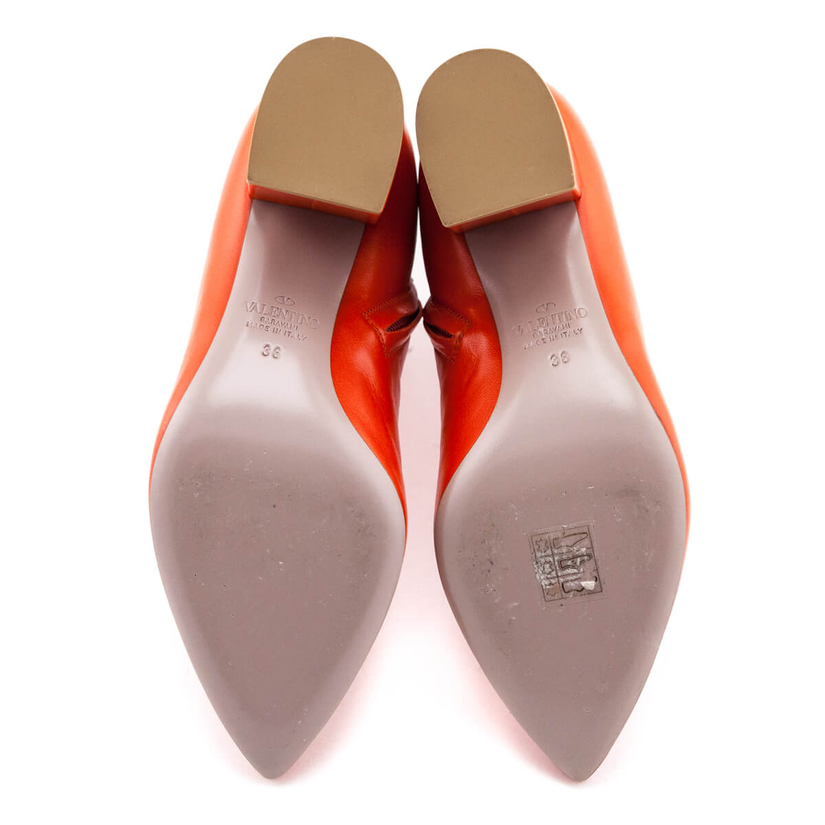 Valentino Orange Leather Ringstud Ankle Boots Size US 6 | EU 36 - Replica Handbag 
 - Replica Handbags 
Best Quality
 Designer Handbags 
Preloved Fashions