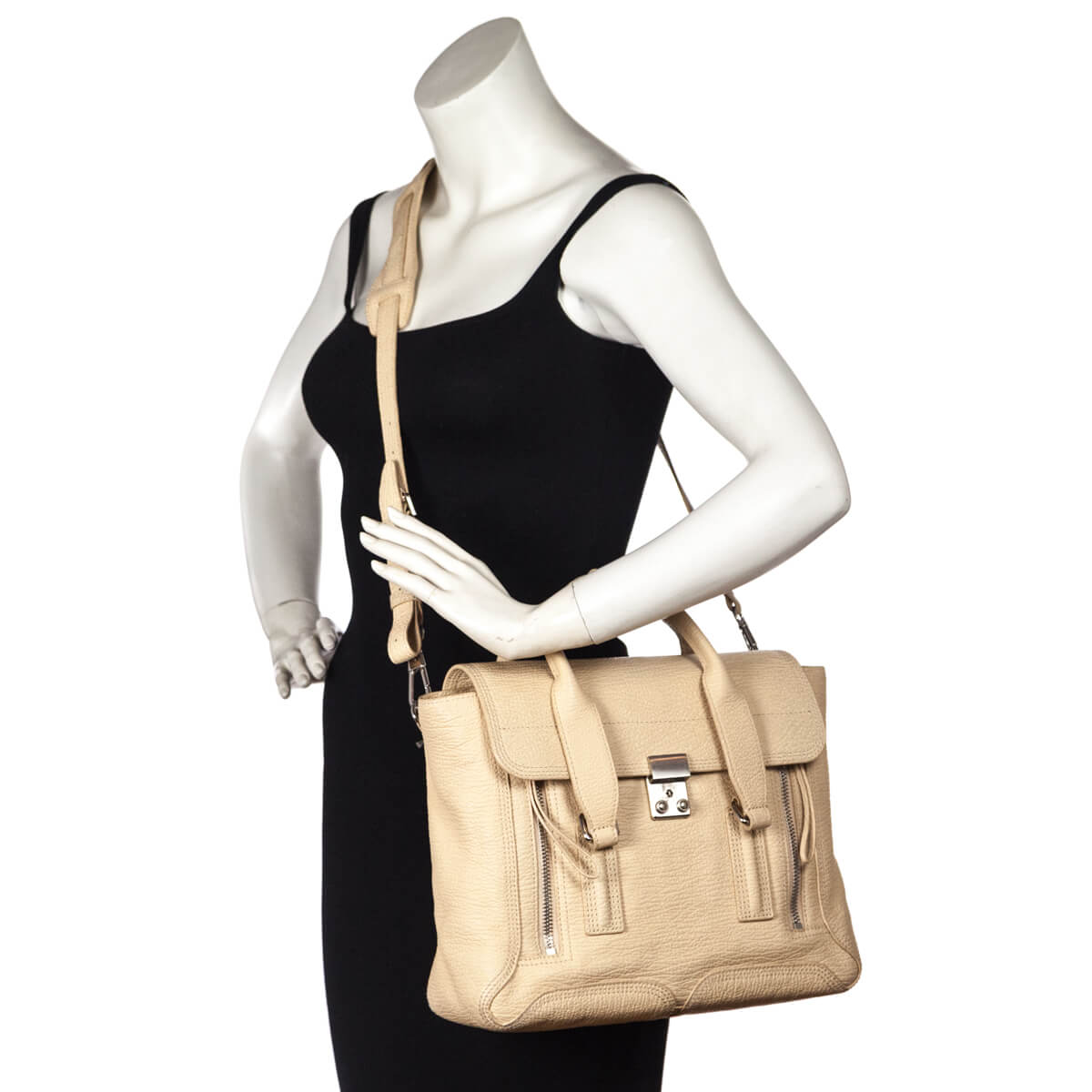 3.1 Phillip Lim Beige Textured Calfskin Medium Pashli Satchel - Replica Handbag 
 - Replica Handbags 
Best Quality
 Designer Handbags 
Preloved Fashions