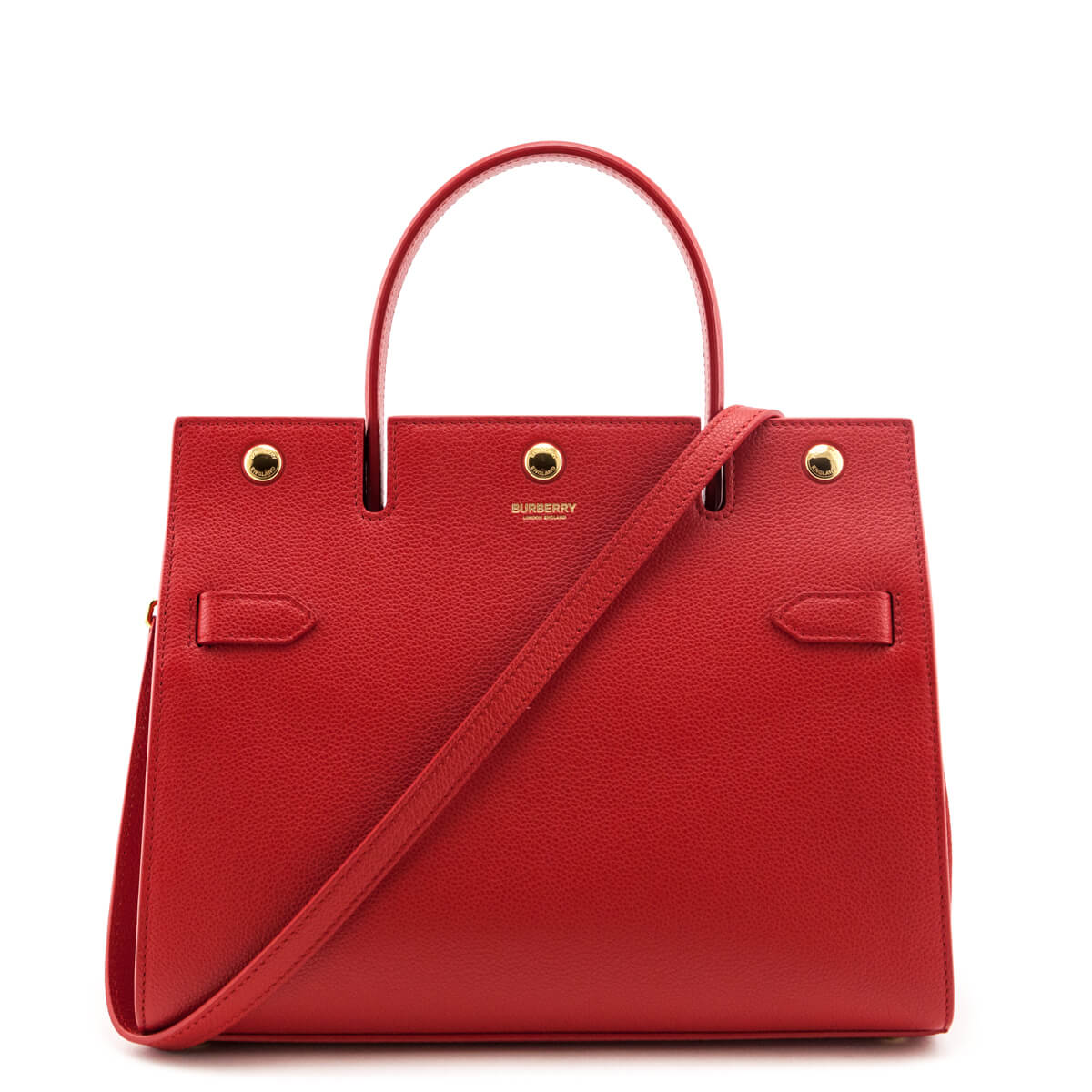 Burberry Bright Red Grained Calfskin Small Two-Handle Title Bag - Replica Handbag 
 - Replica Handbags 
Best Quality
 Designer Handbags 
Preloved Fashions