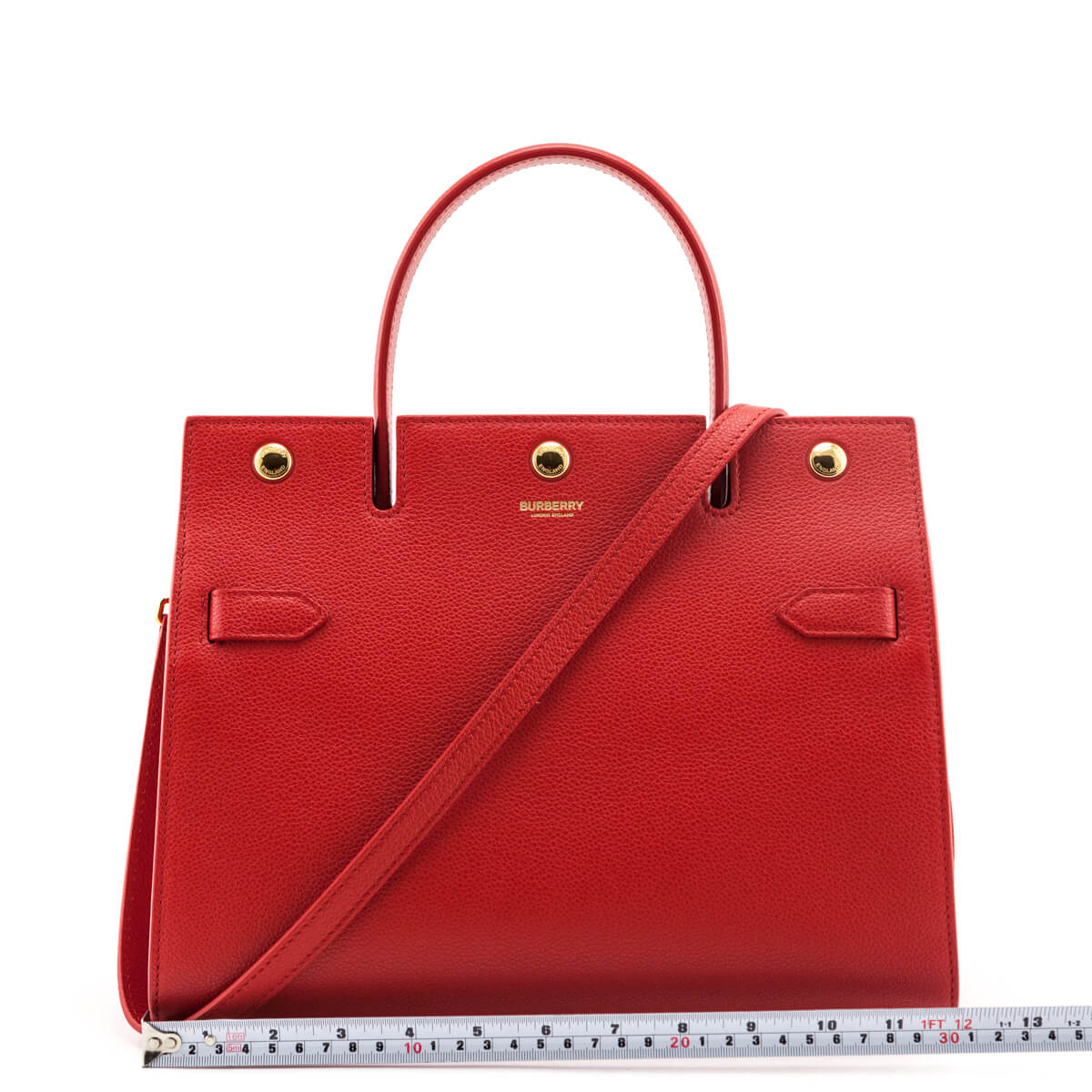 Burberry Bright Red Grained Calfskin Small Two-Handle Title Bag - Replica Handbag 
 - Replica Handbags 
Best Quality
 Designer Handbags 
Preloved Fashions