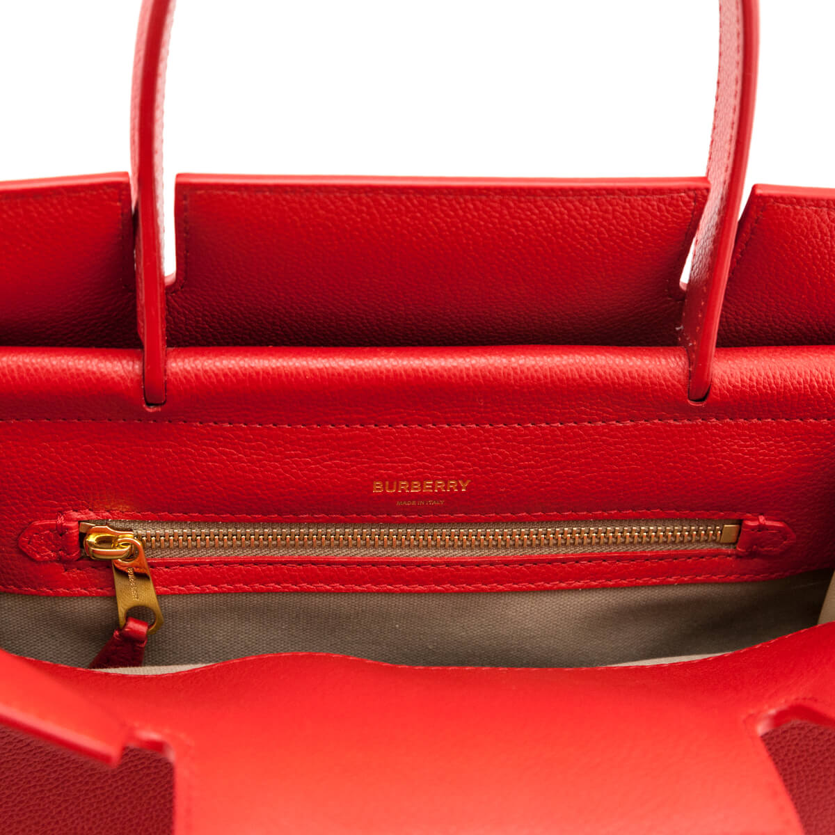 Burberry Bright Red Grained Calfskin Small Two-Handle Title Bag - Replica Handbag 
 - Replica Handbags 
Best Quality
 Designer Handbags 
Preloved Fashions