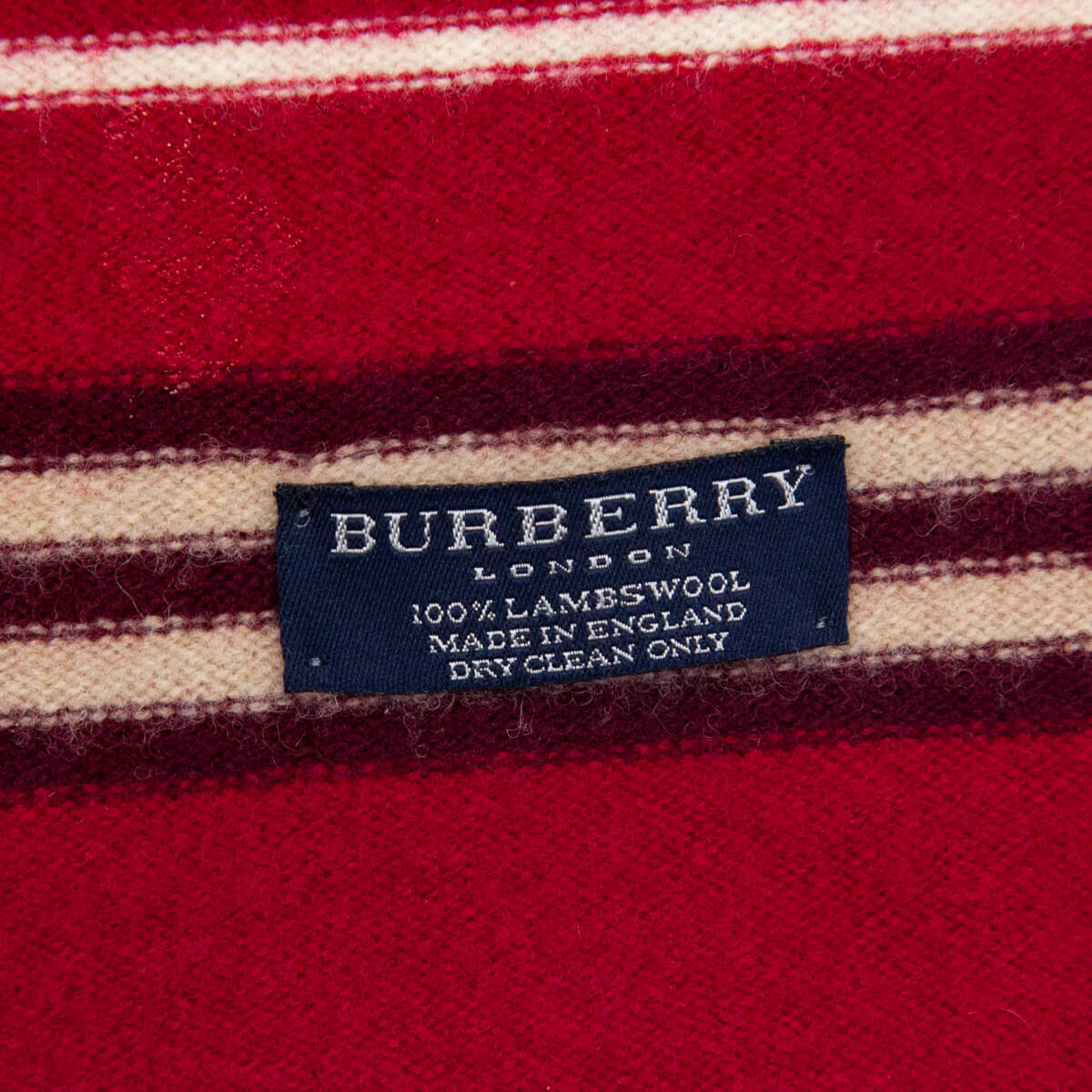 Burberry Red 
Ivory Striped Lambswool Oblong Scarf - Replica Handbag 
 - Replica Handbags 
Best Quality
 Designer Handbags 
Preloved Fashions