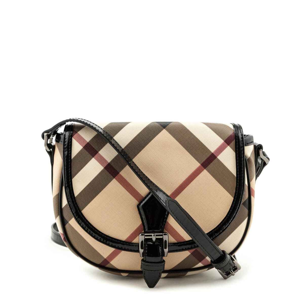 Burberry Supernova Check Black Patent Buckle Crossbody - Replica Handbag 
 - Replica Handbags 
Best Quality
 Designer Handbags 
Preloved Fashions