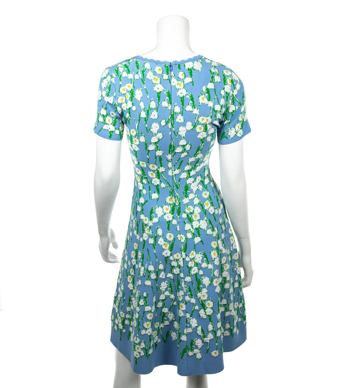 Carolina Herrera Blue Floral Stretch Knit Short Sleeve Dress Size XS | US 4 - Replica Handbag 
 - Replica Handbags 
Best Quality
 Designer Handbags 
Preloved Fashions