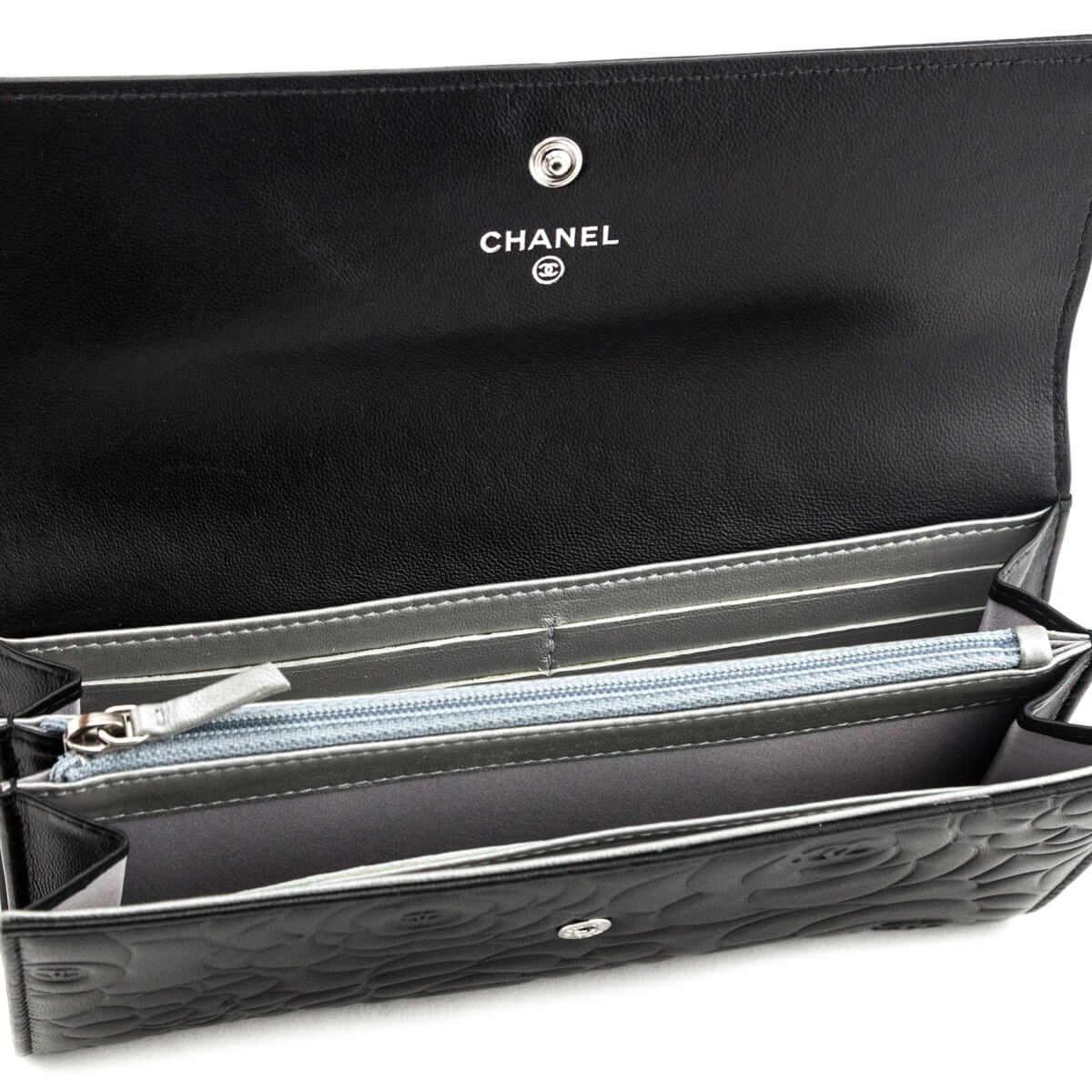 Chanel Black Camellia Embossed Long Flap Wallet - Replica Handbag 
 - Replica Handbags 
Best Quality
 Designer Handbags 
Preloved Fashions