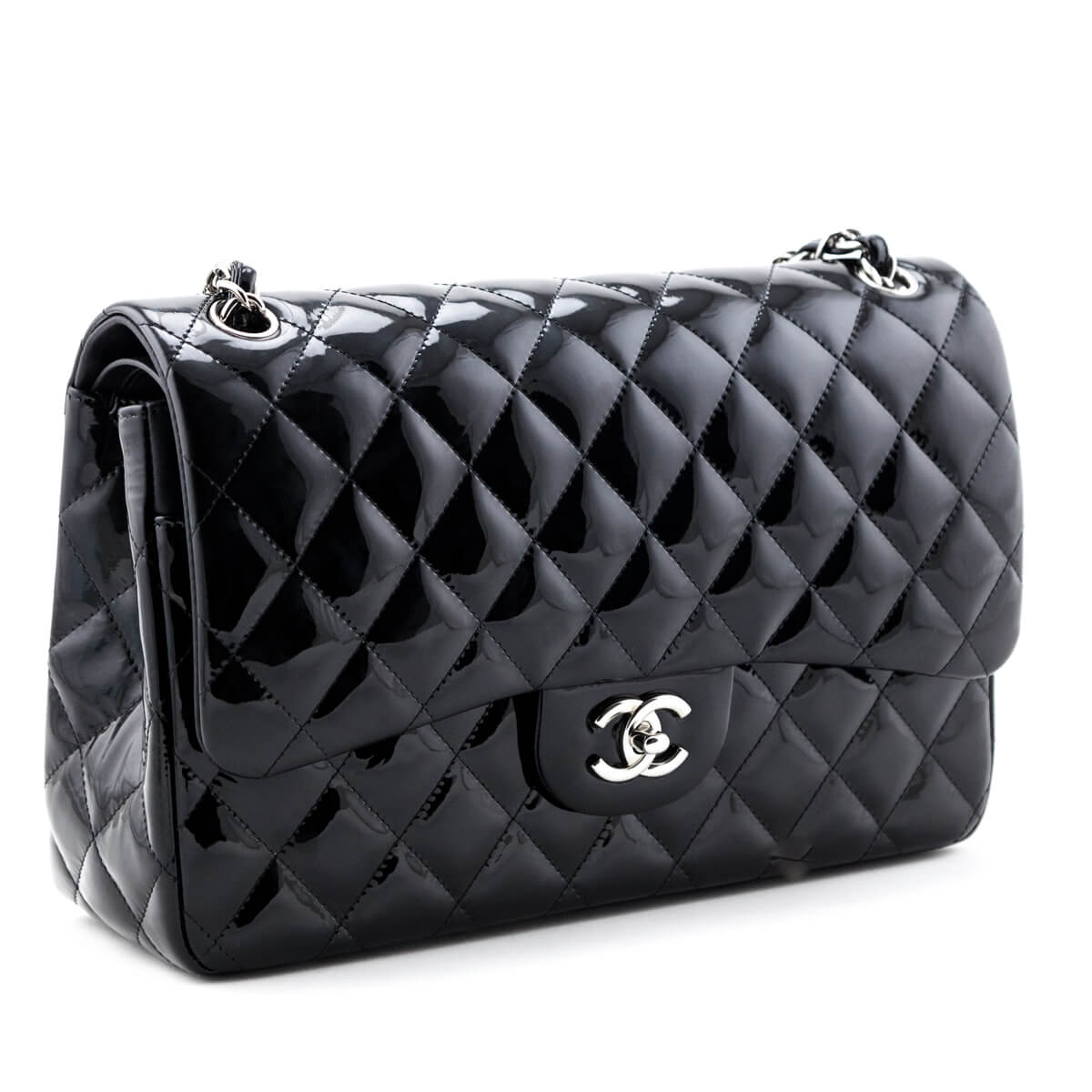 Chanel Black Quilted Patent Leather Jumbo Large Classic Double Flap Bag - Replica Handbag 
 - Replica Handbags 
Best Quality
 Designer Handbags 
Preloved Fashions