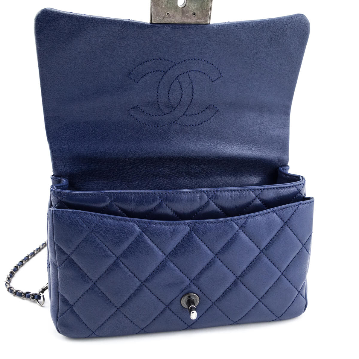 Chanel Blue Quilted Shiny Goatskin Small Double Carry Flap Bag - Replica Handbag 
 - Replica Handbags 
Best Quality
 Designer Handbags 
Preloved Fashions