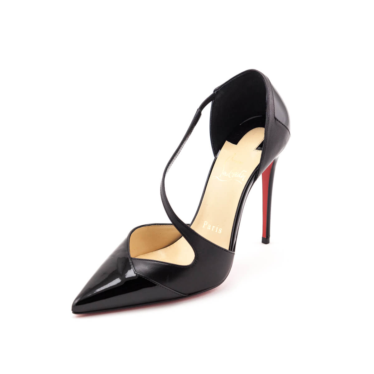 Christian Louboutin Black Crissos Crossover Pumps Size US 5.5 | EU 35.5 - Replica Handbag 
 - Replica Handbags 
Best Quality
 Designer Handbags 
Preloved Fashions