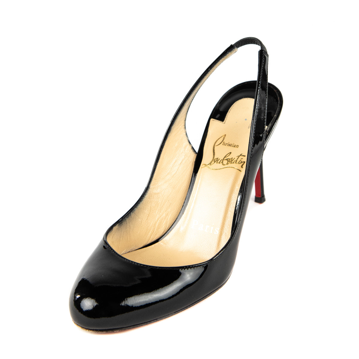 Christian Louboutin Black Patent Leather Slingback Pumps Size 5 | EU 35 - Replica Handbag 
 - Replica Handbags 
Best Quality
 Designer Handbags 
Preloved Fashions