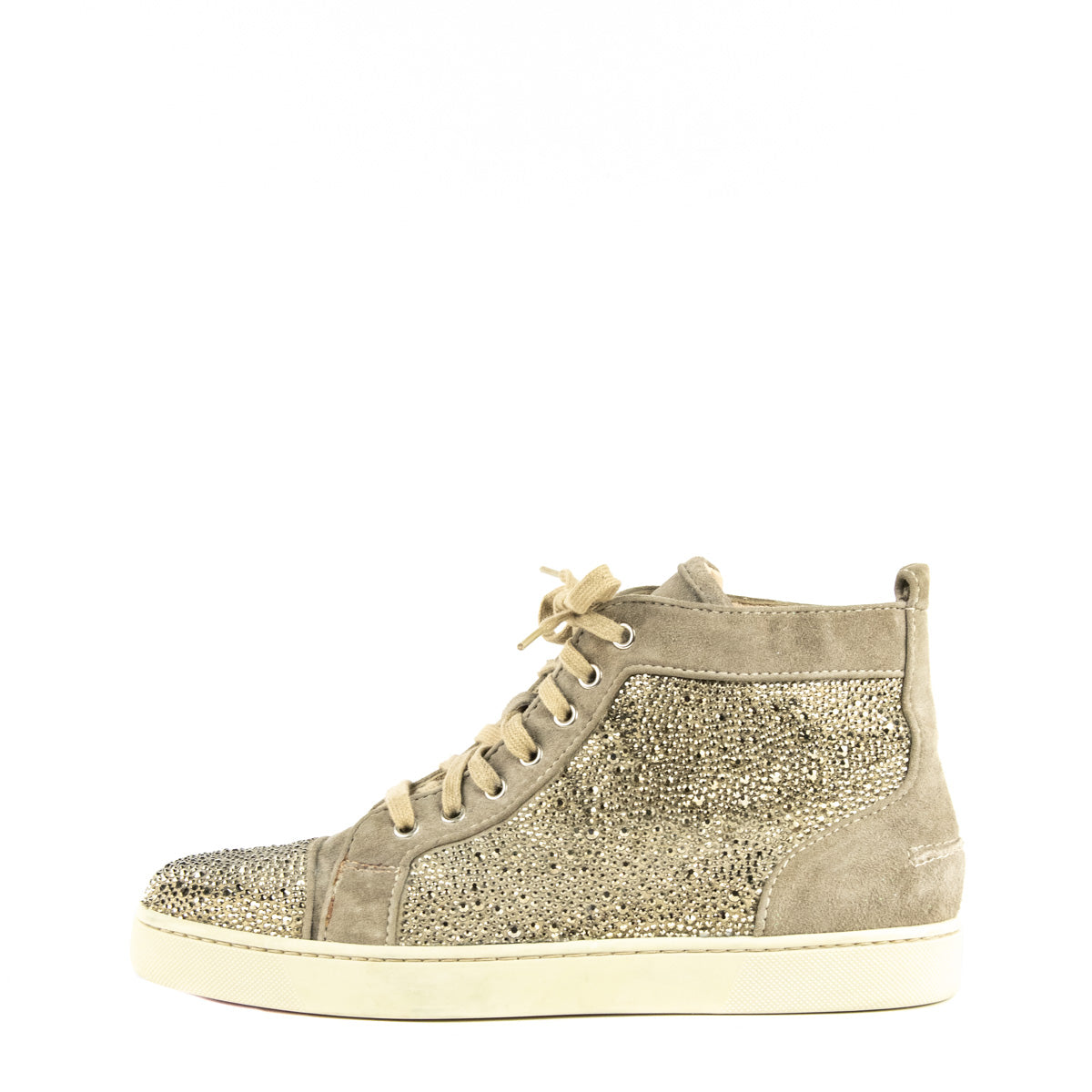 Christian Louboutin Taupe Suede Louis Crystal Embellished High Top Sneakers Size US 12 | EU 42 - Replica Handbag 
 - Replica Handbags 
Best Quality
 Designer Handbags 
Preloved Fashions