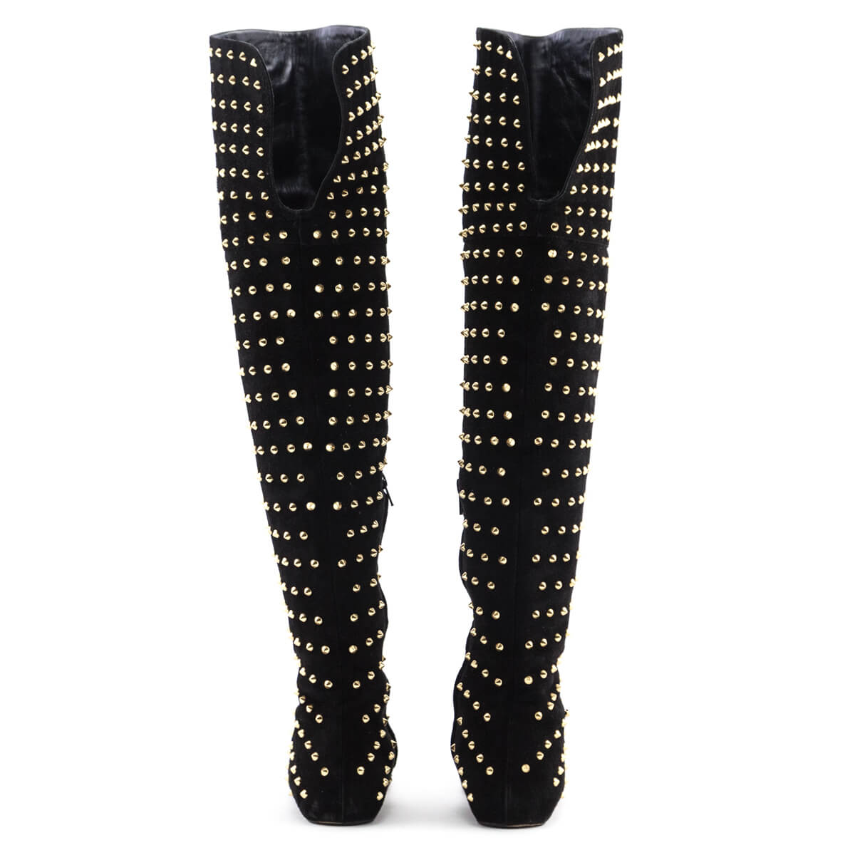 Christian Louboutin Black Suede Studded Over the Knee Flat Boots Size 7 | EU 37 - Replica Handbag 
 - Replica Handbags 
Best Quality
 Designer Handbags 
Preloved Fashions