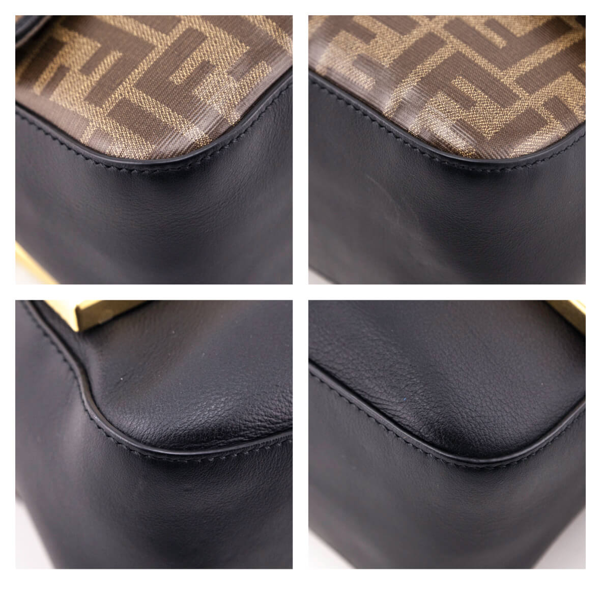 Fendi Black 
Mogano Panna Calfskin Glazed Fabric FF 1974 Double F Shoulder Bag - Replica Handbag 
 - Replica Handbags 
Best Quality
 Designer Handbags 
Preloved Fashions