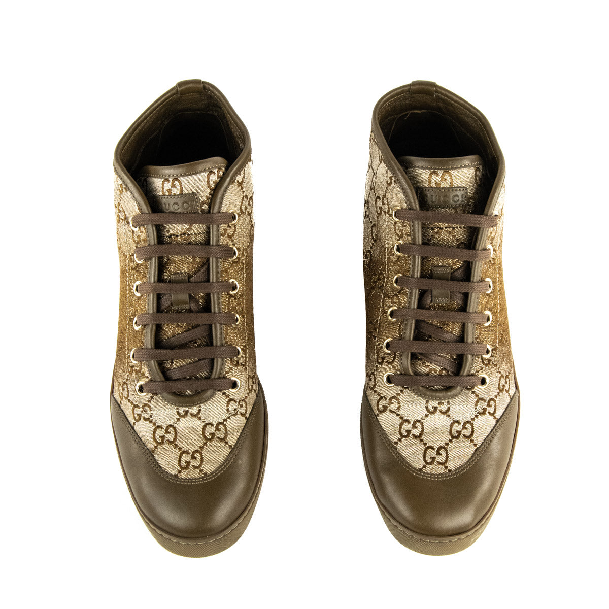 Gucci GG Supreme Charm Embellished High Top Sneakers Size US 11.5 | EU 41.5 - Replica Handbag 
 - Replica Handbags 
Best Quality
 Designer Handbags 
Preloved Fashions