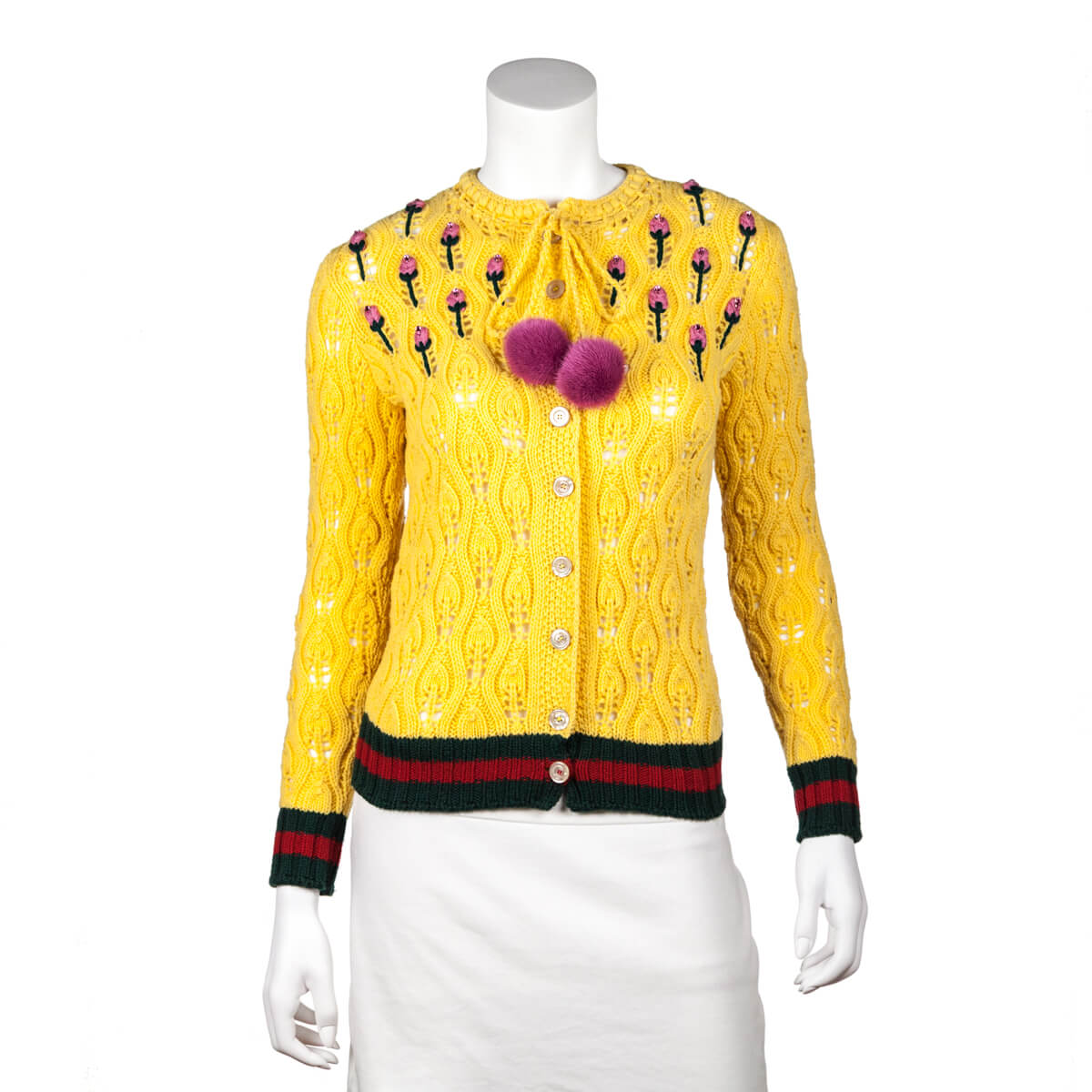 Gucci Yellow Wool Rose Embroidered Mink Pom Pom Crochet Cardigan Size XS - Replica Handbag 
 - Replica Handbags 
Best Quality
 Designer Handbags 
Preloved Fashions