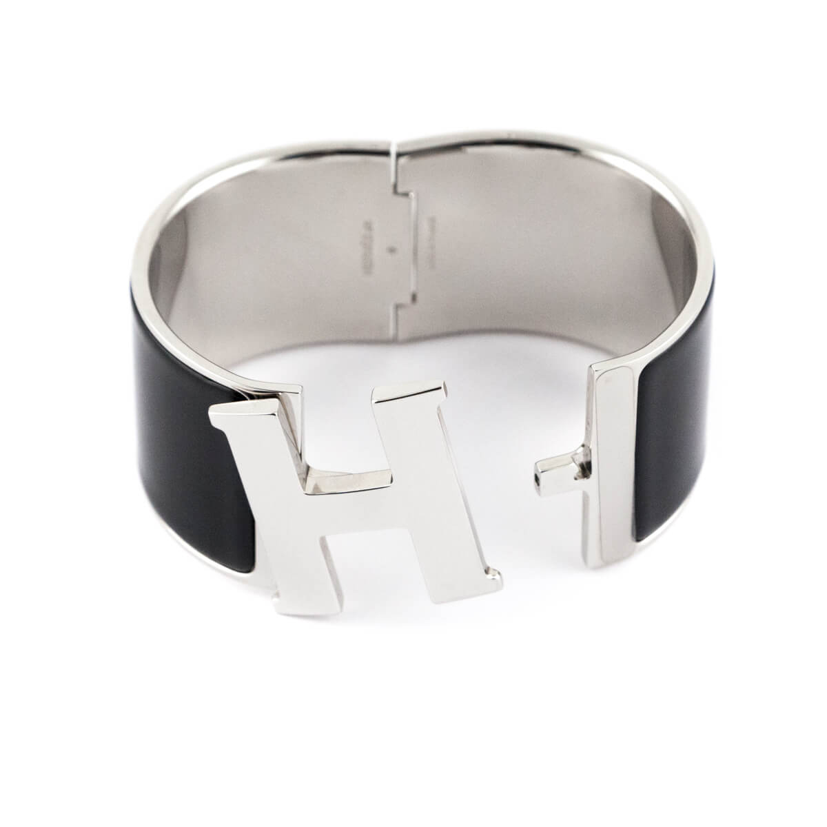 Hermes Black Enamel 
Palladium Extra Wide Clic Clac H Bracelet PM - Replica Handbag 
 - Replica Handbags 
Best Quality
 Designer Handbags 
Preloved Fashions