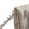 Jimmy Choo Gray Suede 
Silver Glitter Zip Embellished Convertible Clutch - Replica Handbag 
 - Replica Handbags 
Best Quality
 Designer Handbags 
Preloved Fashions