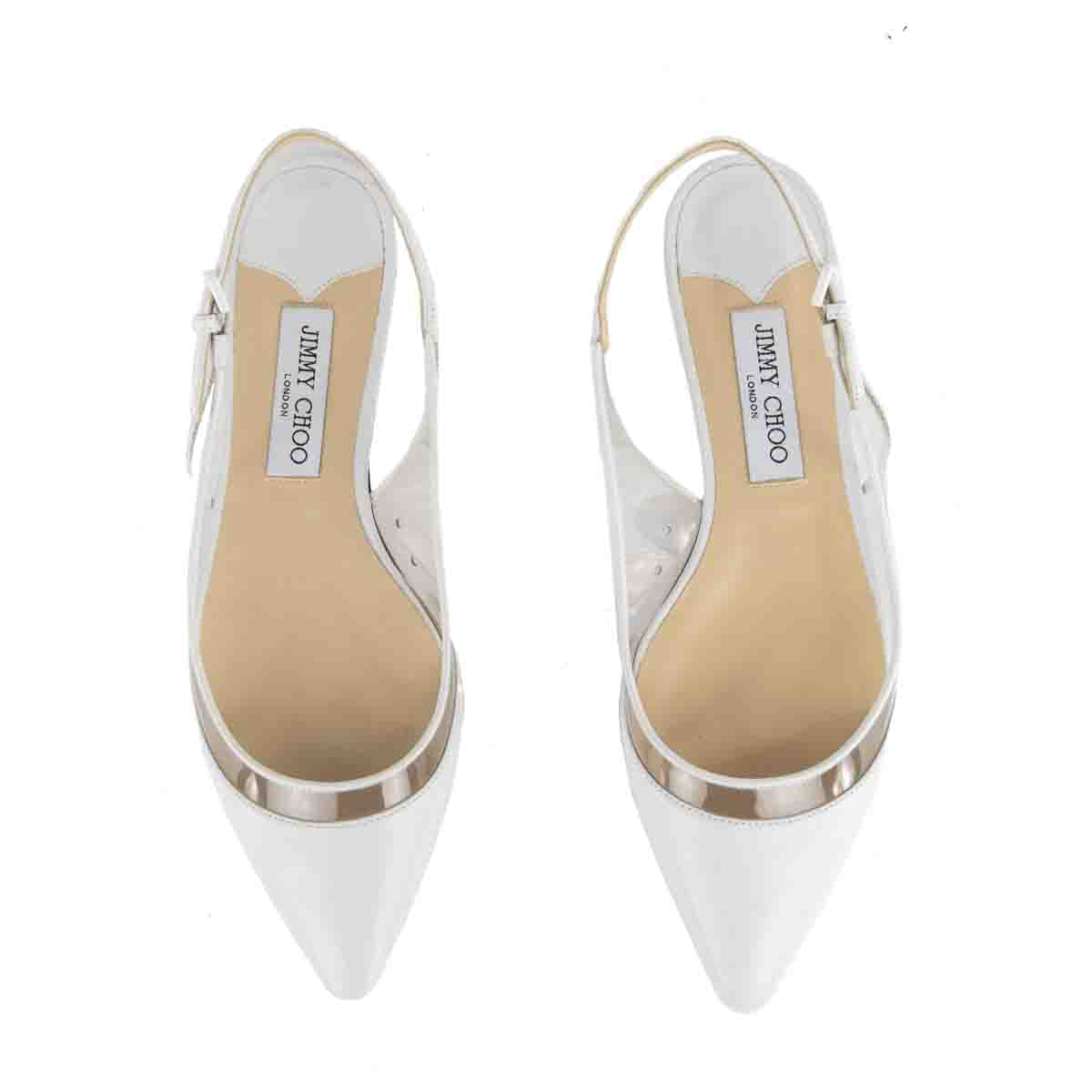 Jimmy Choo White PVC Slingback Flats Size US 9.5 | EU 39.5 - Replica Handbag 
 - Replica Handbags 
Best Quality
 Designer Handbags 
Preloved Fashions