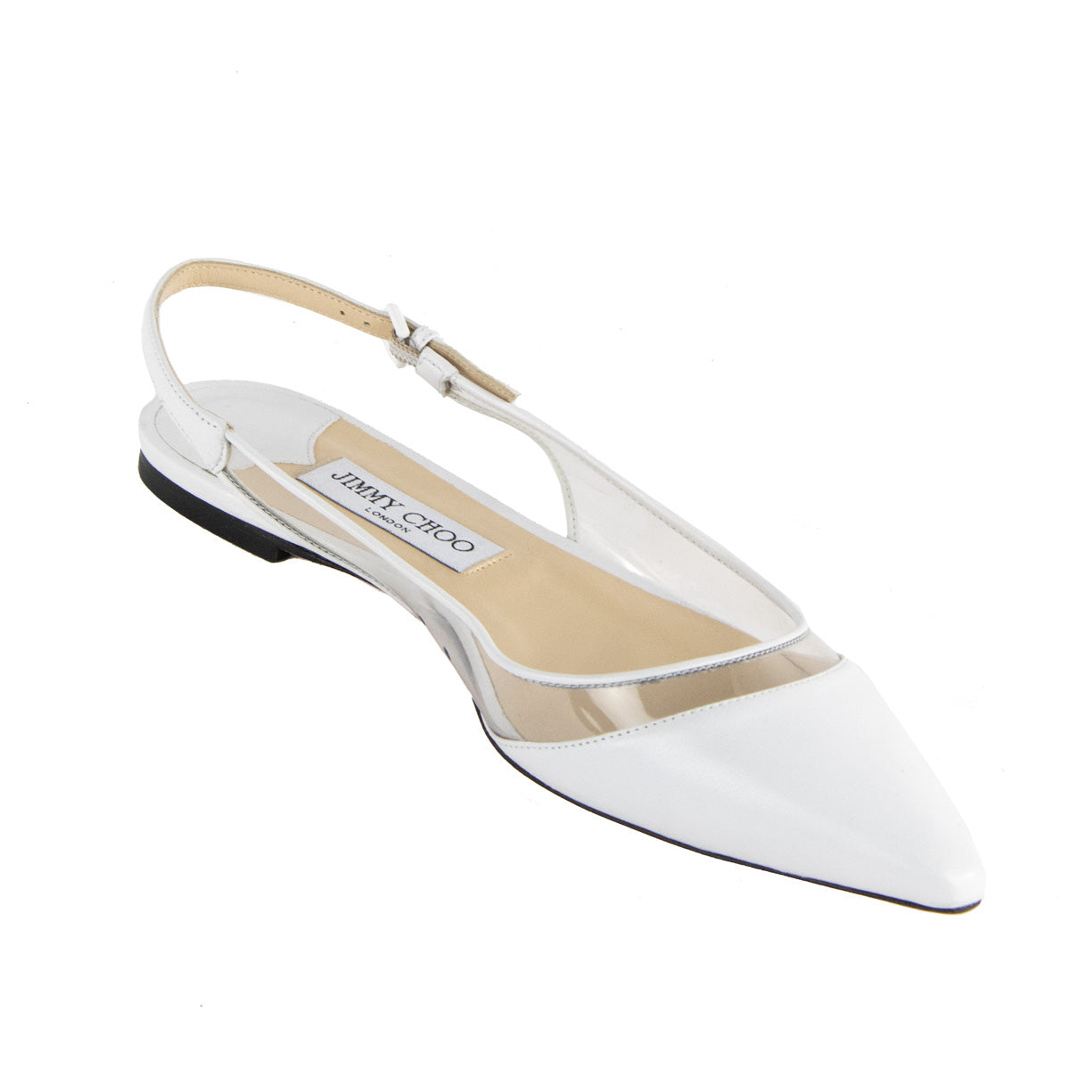 Jimmy Choo White PVC Slingback Flats Size US 9.5 | EU 39.5 - Replica Handbag 
 - Replica Handbags 
Best Quality
 Designer Handbags 
Preloved Fashions