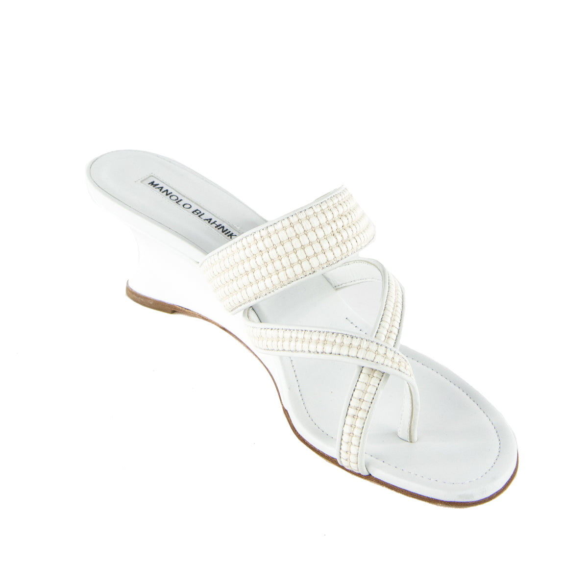 Manolo Blahnik White Thong Wedge Sandals Size US 10 | EU 40 - Replica Handbag 
 - Replica Handbags 
Best Quality
 Designer Handbags 
Preloved Fashions