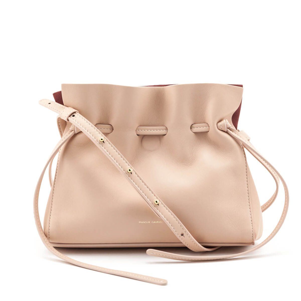 Mansur Gavriel Rosa 
Blush Lambskin Mini Protea Bag - Replica Handbag 
 - Replica Handbags 
Best Quality
 Designer Handbags 
Preloved Fashions