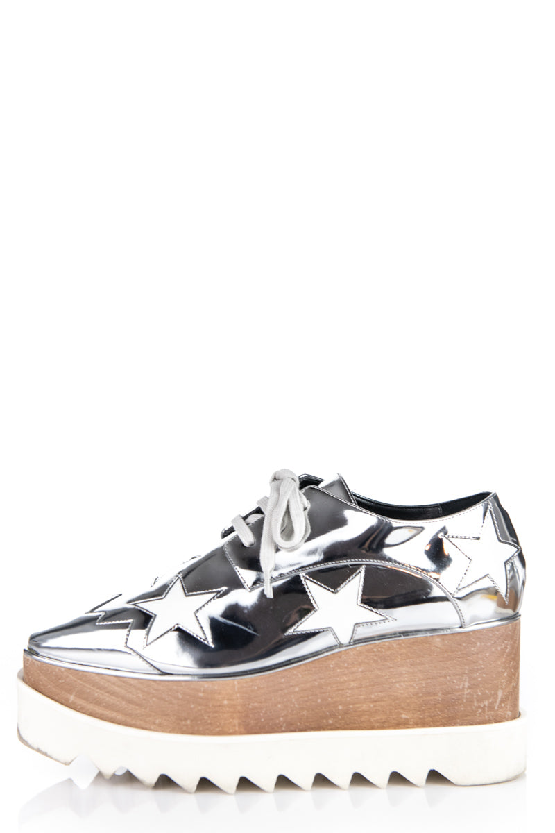 Stella McCartney Silver Vegan Leather Star Hackney Derby Sneakers Size 7 | IT 37 - Replica Handbag 
 - Replica Handbags 
Best Quality
 Designer Handbags 
Preloved Fashions