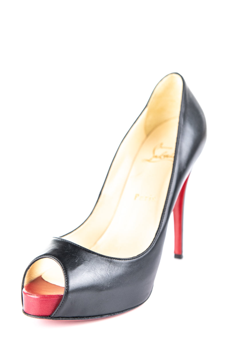 Christian Louboutin Black Leather Platform Peep Toe Pumps Size US 8.5 | EU 38.5 - Replica Handbag 
 - Replica Handbags 
Best Quality
 Designer Handbags 
Preloved Fashions