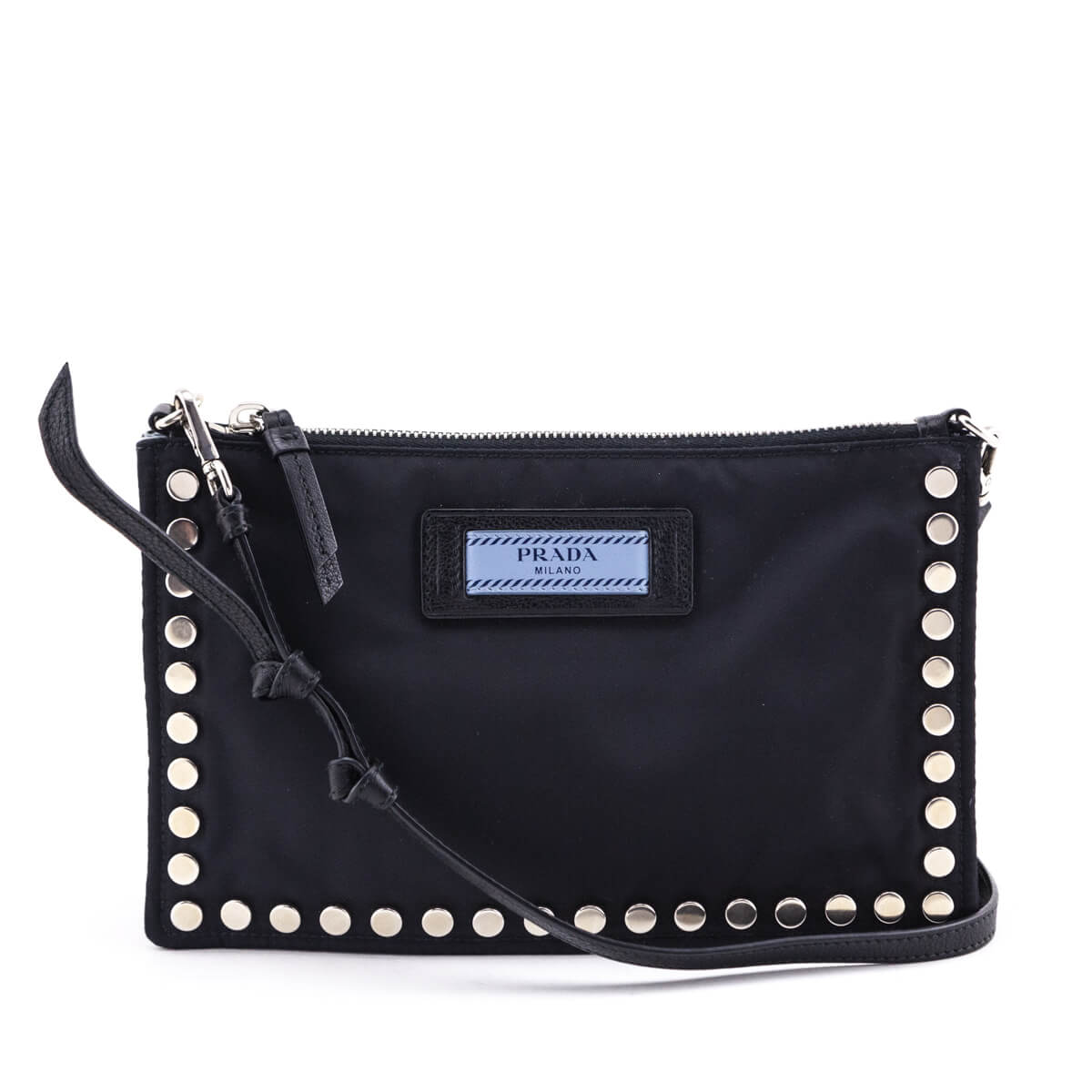 Prada Black Nylon Studded Etiquette Zip Shoulder Bag - Replica Handbag 
 - Replica Handbags 
Best Quality
 Designer Handbags 
Preloved Fashions