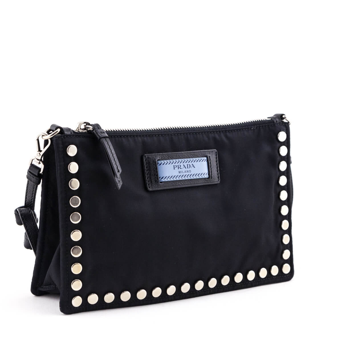 Prada Black Nylon Studded Etiquette Zip Shoulder Bag - Replica Handbag 
 - Replica Handbags 
Best Quality
 Designer Handbags 
Preloved Fashions